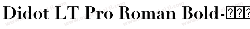 Didot LT Pro Roman Bold字体转换